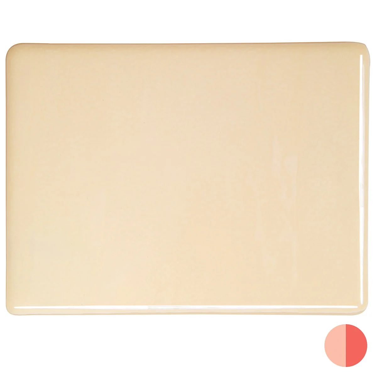 Almond Striker Opalescent, Thin-rolled, 2 mm, Fusible - Image 2