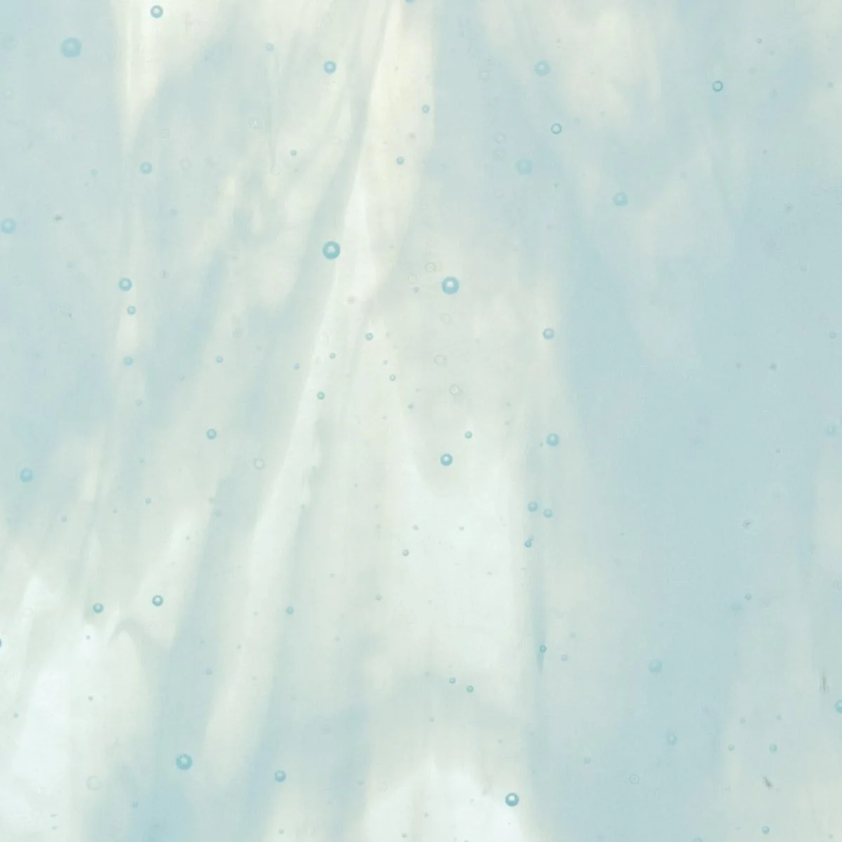 Aqua Blue, White 2-Color Mix, Double-rolled, 3 mm, Color Sample, 2 x 2 in.
