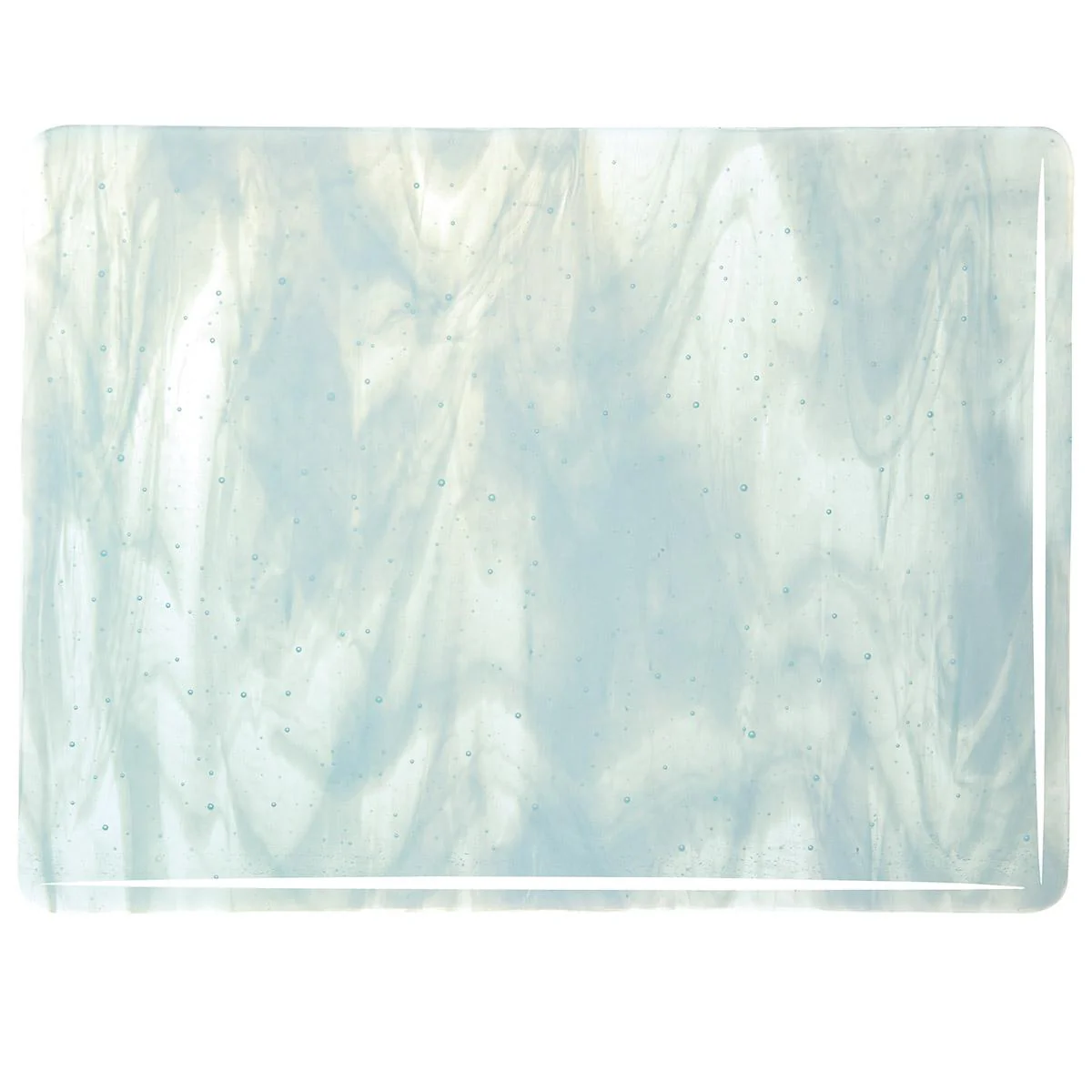 Aqua Blue, White 2-Color Mix, Double-rolled, 3 mm, Fusible - Image 2