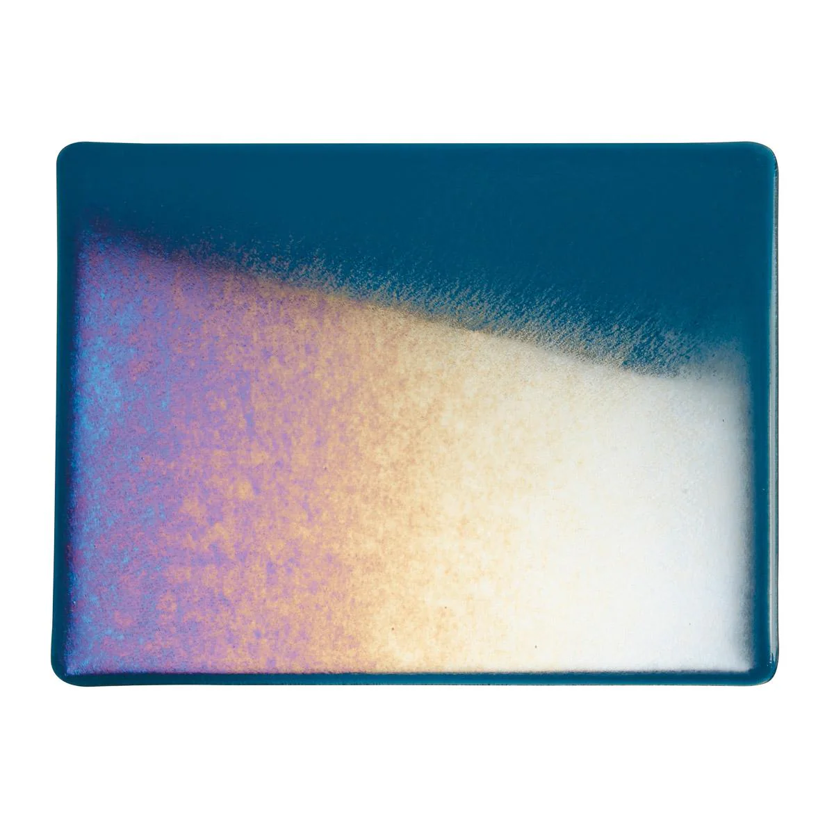 Aquamarine Blue Transparent, Double-rolled, Iridescent, rainbow, 3 mm, Fusible - Image 2