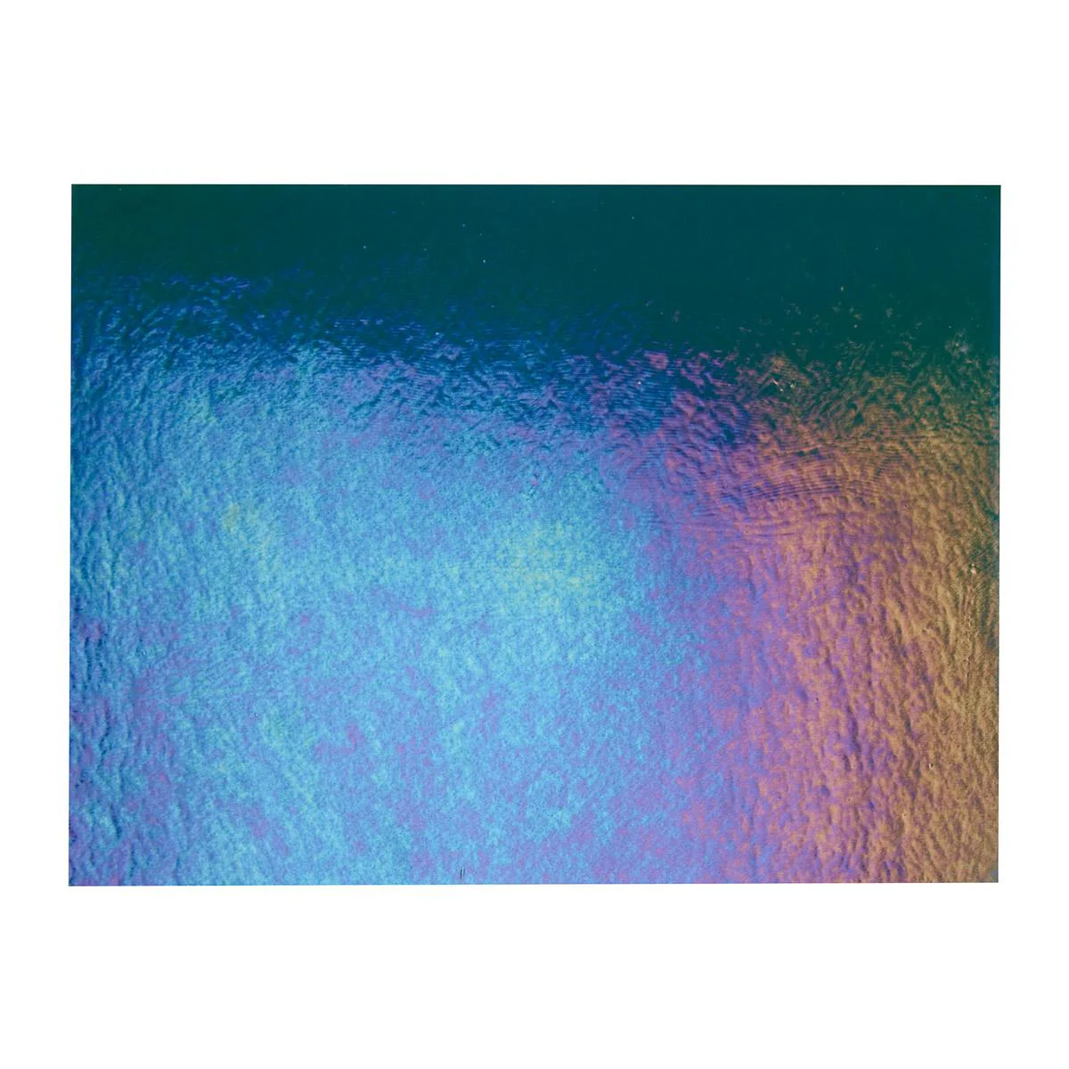 Aquamarine Blue Transparent, Double-rolled, Iridescent, rainbow, 3 mm, Fusible - Image 3