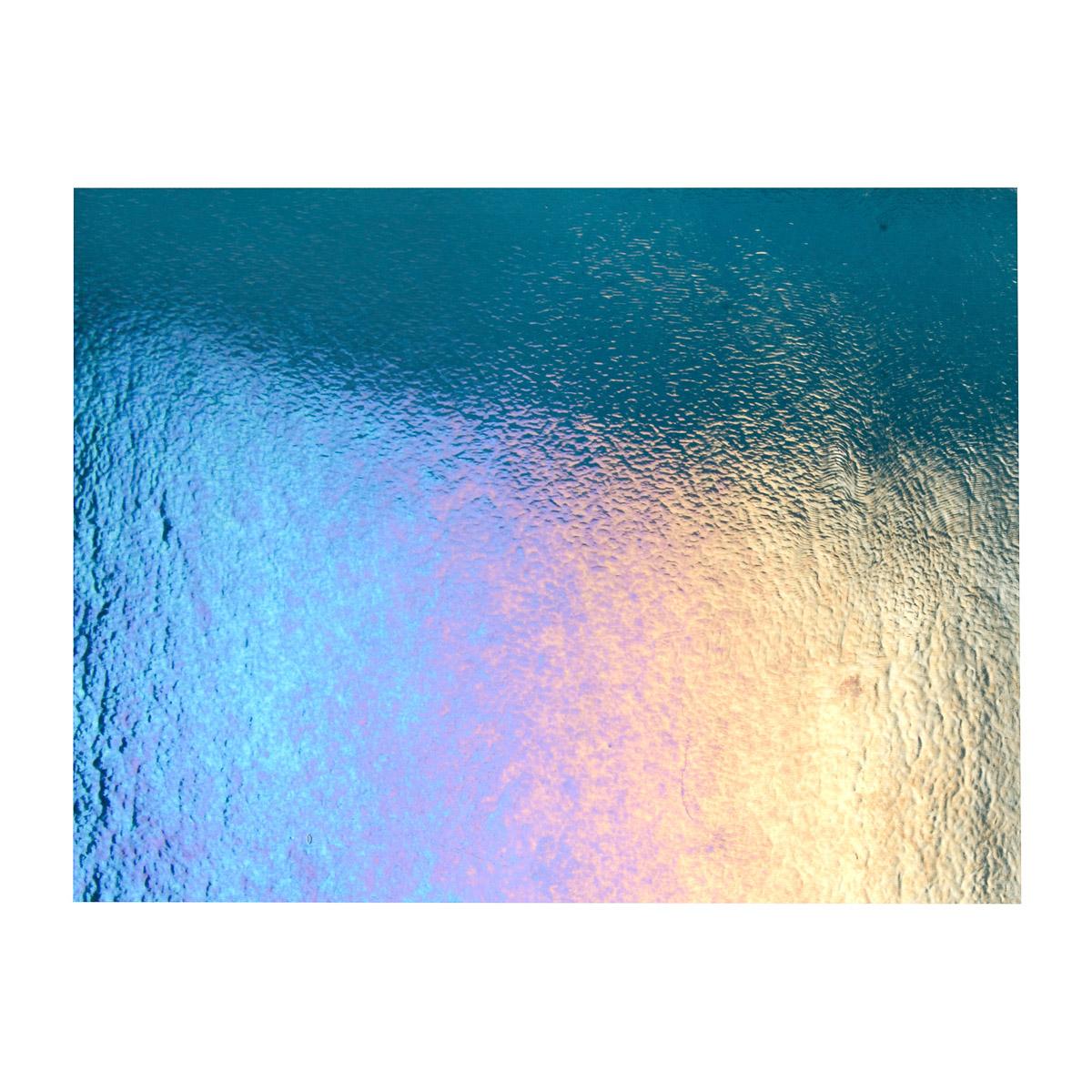 Aquamarine Blue Transparent, Thin-rolled, Iridescent, rainbow, 2 mm, Fusible - Image 3