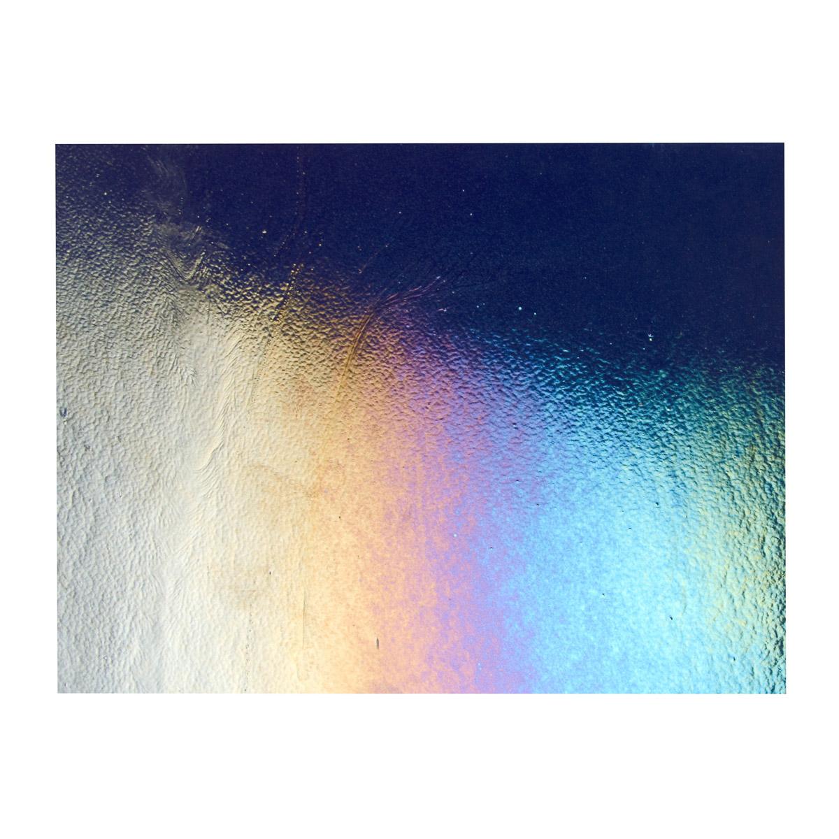 Aventurine Blue Transparent, Thin-rolled, Iridescent, rainbow, 2 mm, Fusible - Image 3