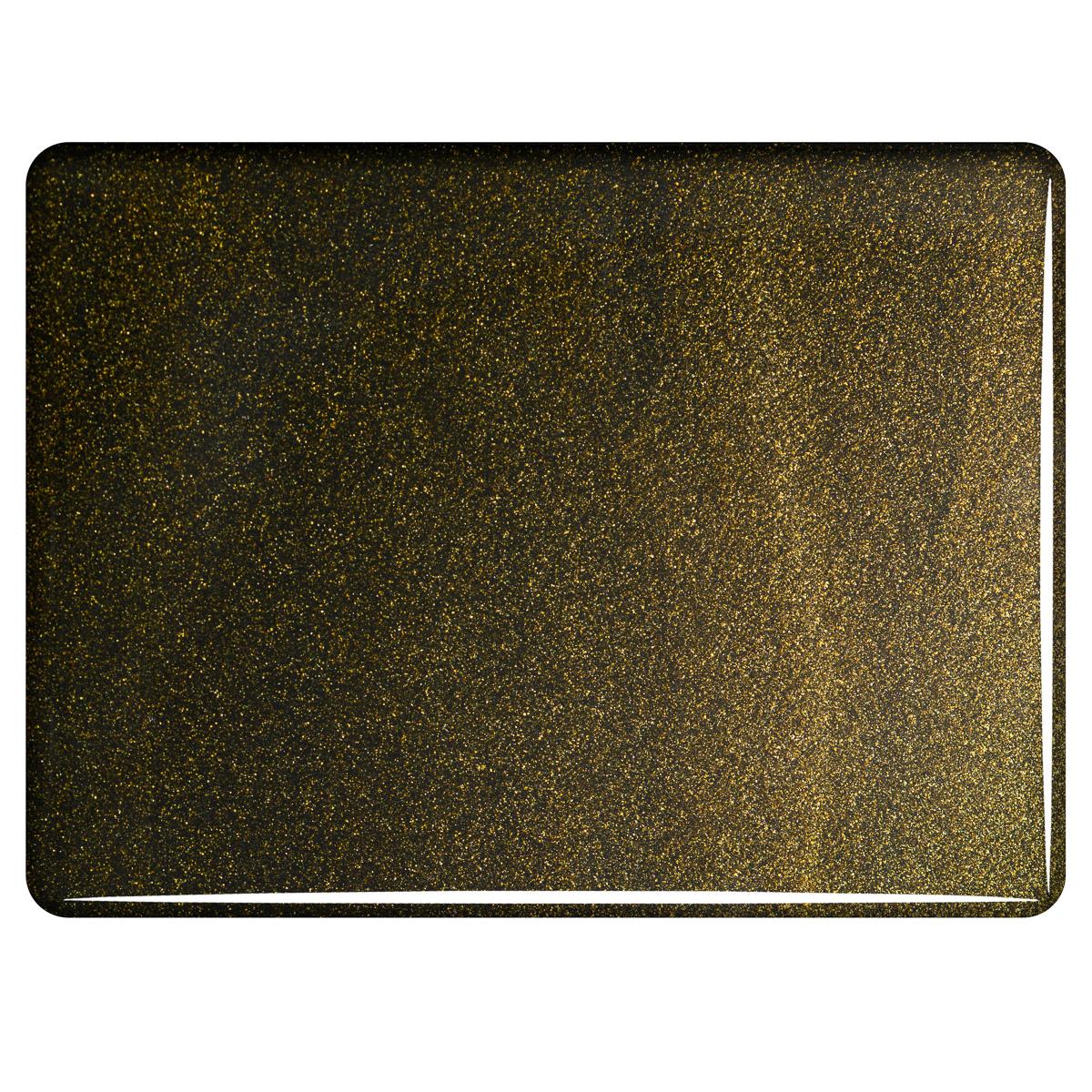 Aventurine Bronze Transparent, Double-rolled, 3 mm, Fusible - Image 2