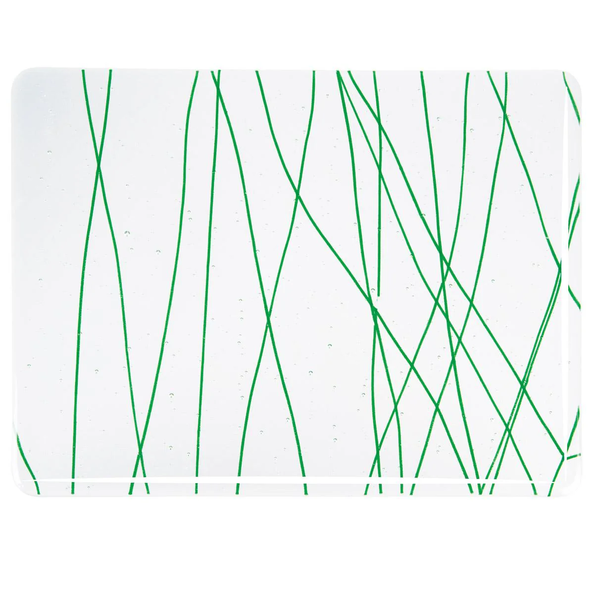 Aventurine Green Clear Base Collage, Single-rolled, 3 mm, Fusible - Image 2
