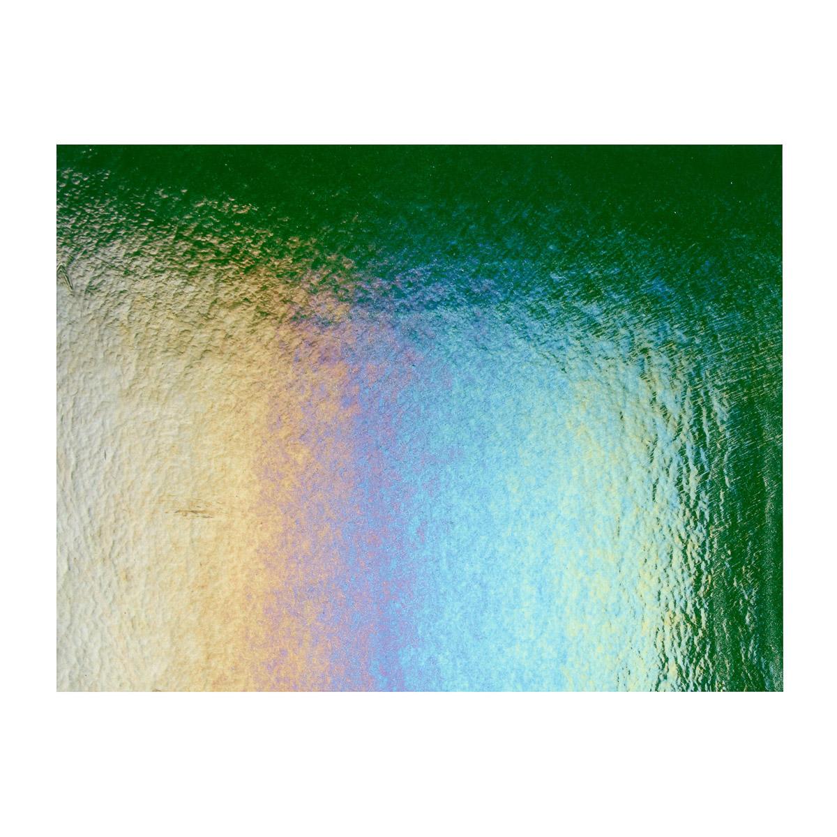 Aventurine Green Transparent, Thin-rolled, Iridescent, rainbow, 2 mm, Fusible - Image 3