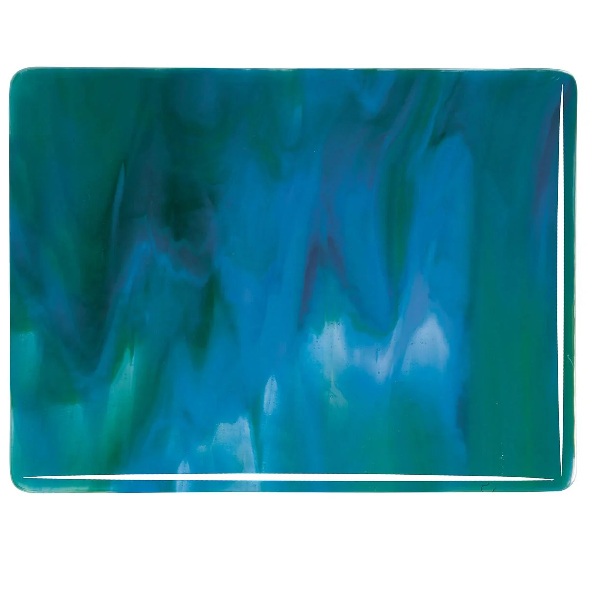 Azure Blue Opal, Jade Green Opal, Neo-Lavender 3+ Color Mix, Double-rolled, 3 mm, Fusible - Image 2
