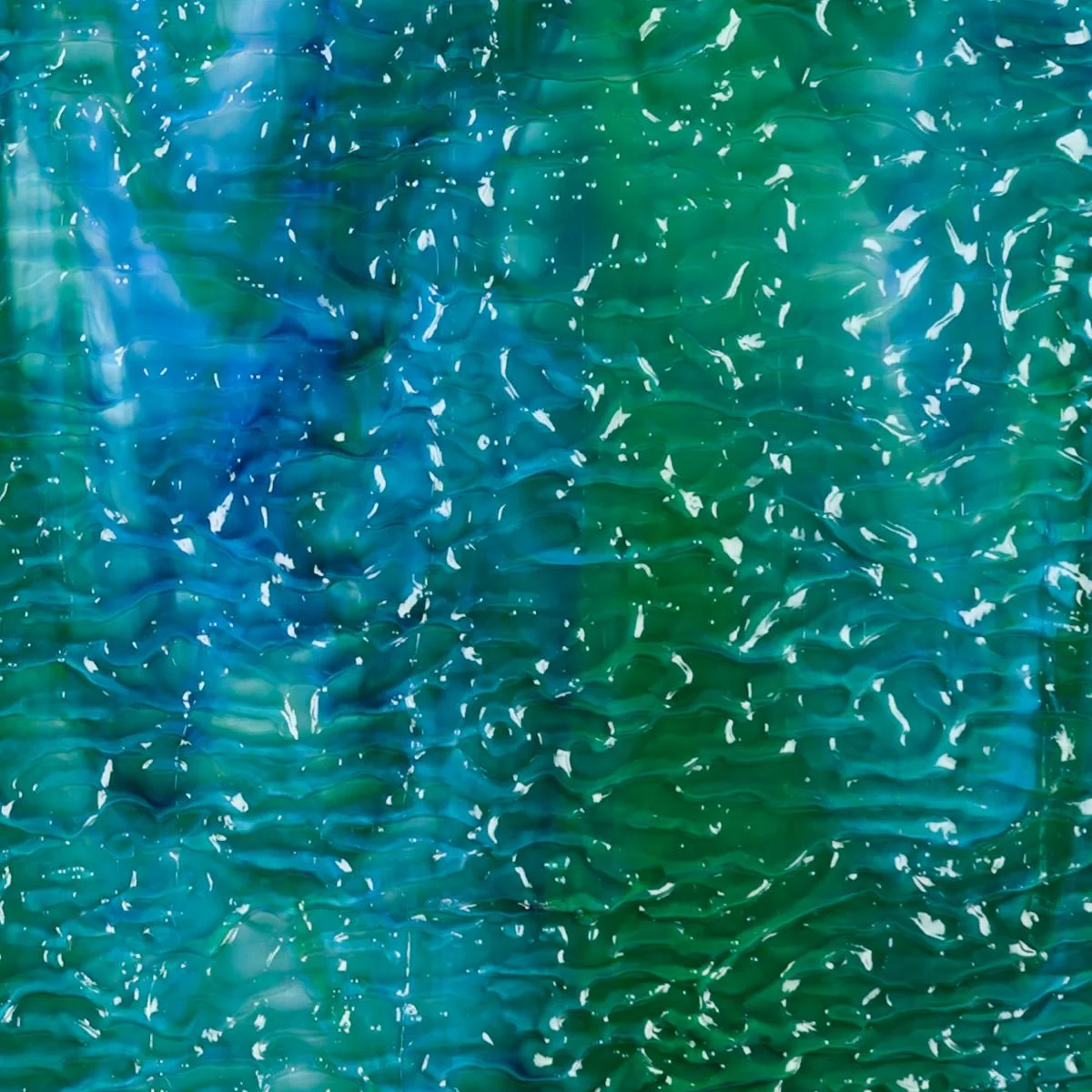 Azure Blue Opal, Jade Green Opal, Neo-Lavender 3+ Color Mix, Ripple, 3 mm, Fusible