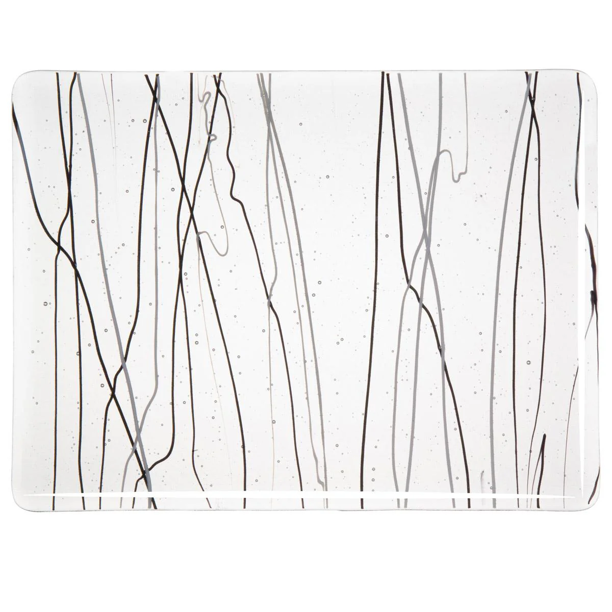 Black and White Clear Base Collage, Single-rolled, 3 mm, Fusible - Image 2