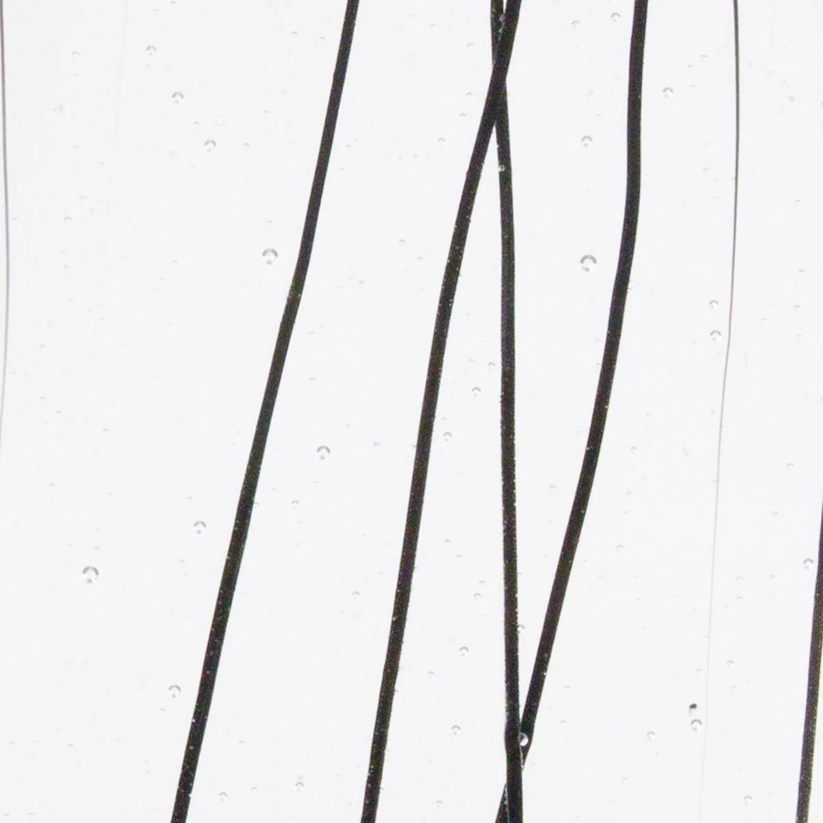 Black Clear Base Collage, Single-rolled, 3 mm, Color Sample, 2 x 2 in.