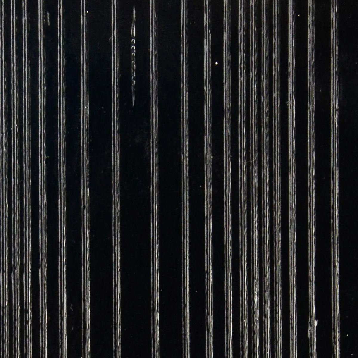 Black Opalescent, Accordion Texture, 3 mm, Color Sample, 2 x 2 in.