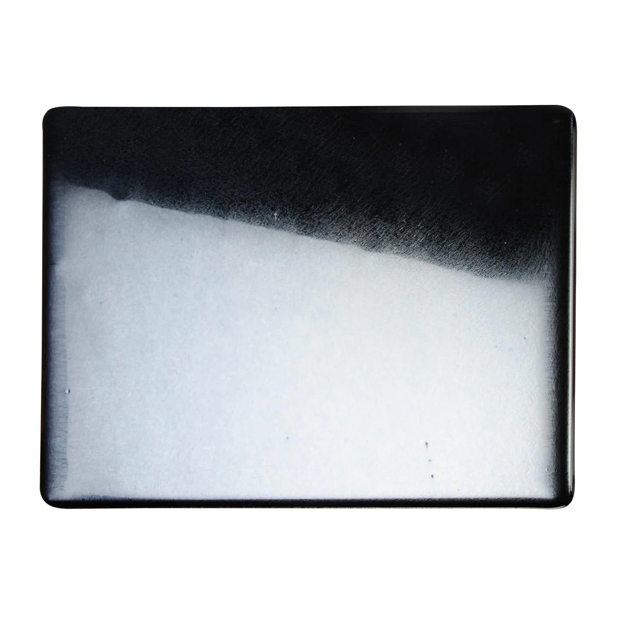 Black Opalescent, Double-rolled, Iridescent, silver, 3 mm, Fusible - Image 2