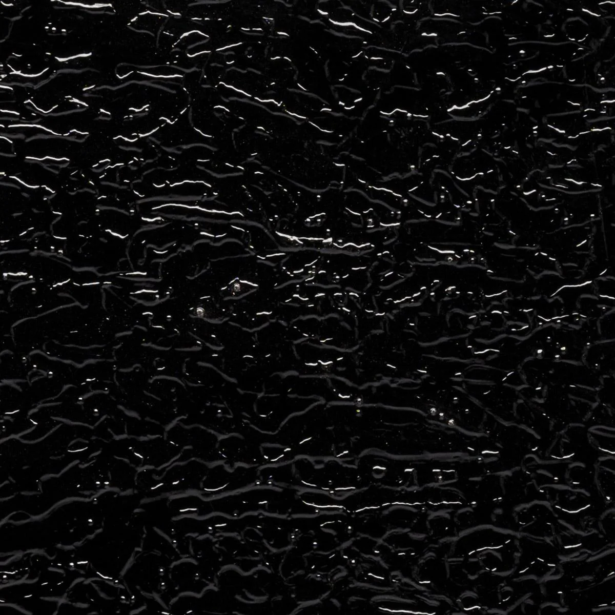 Black Opalescent, Granite Texture, 3 mm, Fusible