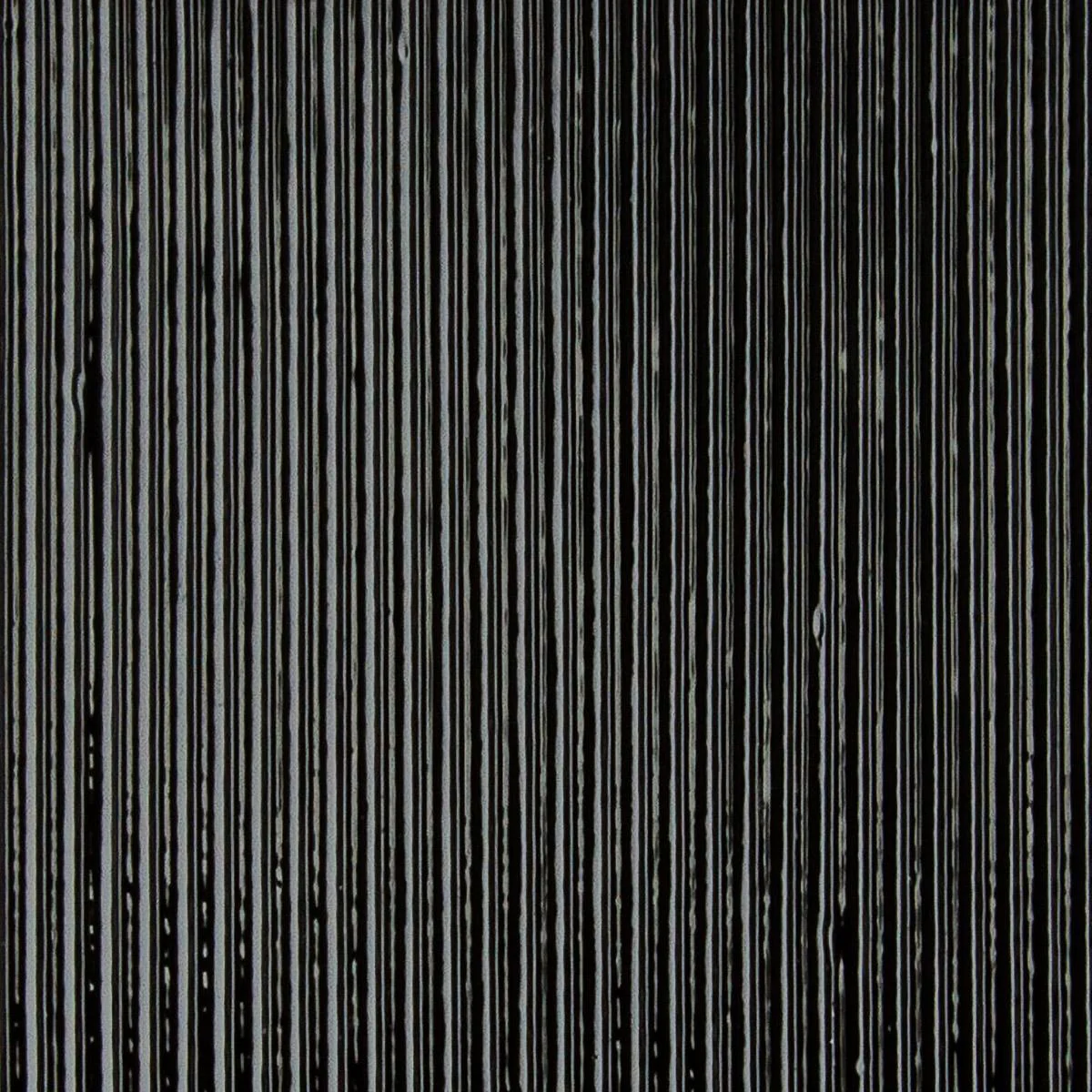 Black Opalescent, Reeded Texture, 3 mm, Color Sample, 2 x 2 in.
