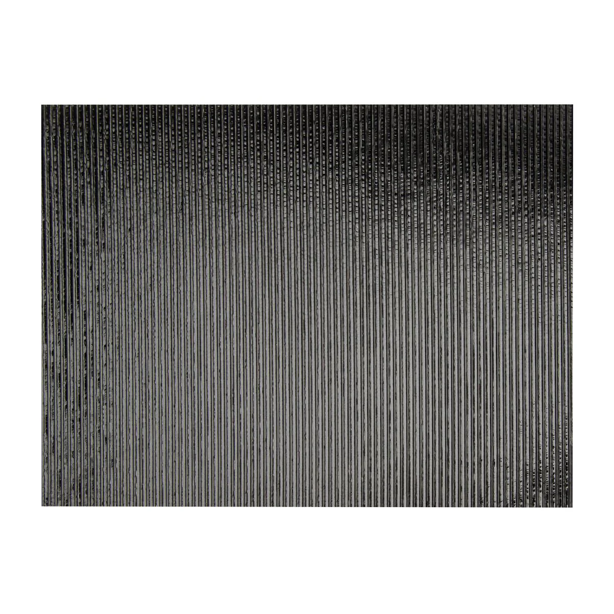 Black Opalescent, Thin, Reeded Texture, 2 mm, Fusible - Image 2