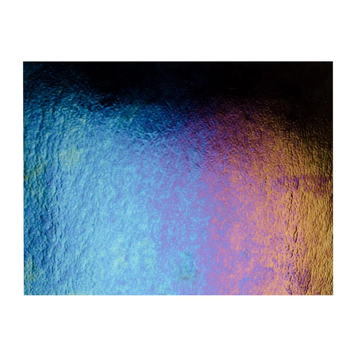 Black Opalescent, Thin-rolled, Iridescent, rainbow, 2 mm, Fusible - Image 3