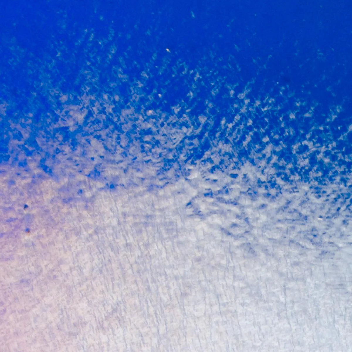 Caribbean Blue Transparent, Double-rolled, Iridescent, rainbow, 3 mm, Fusible