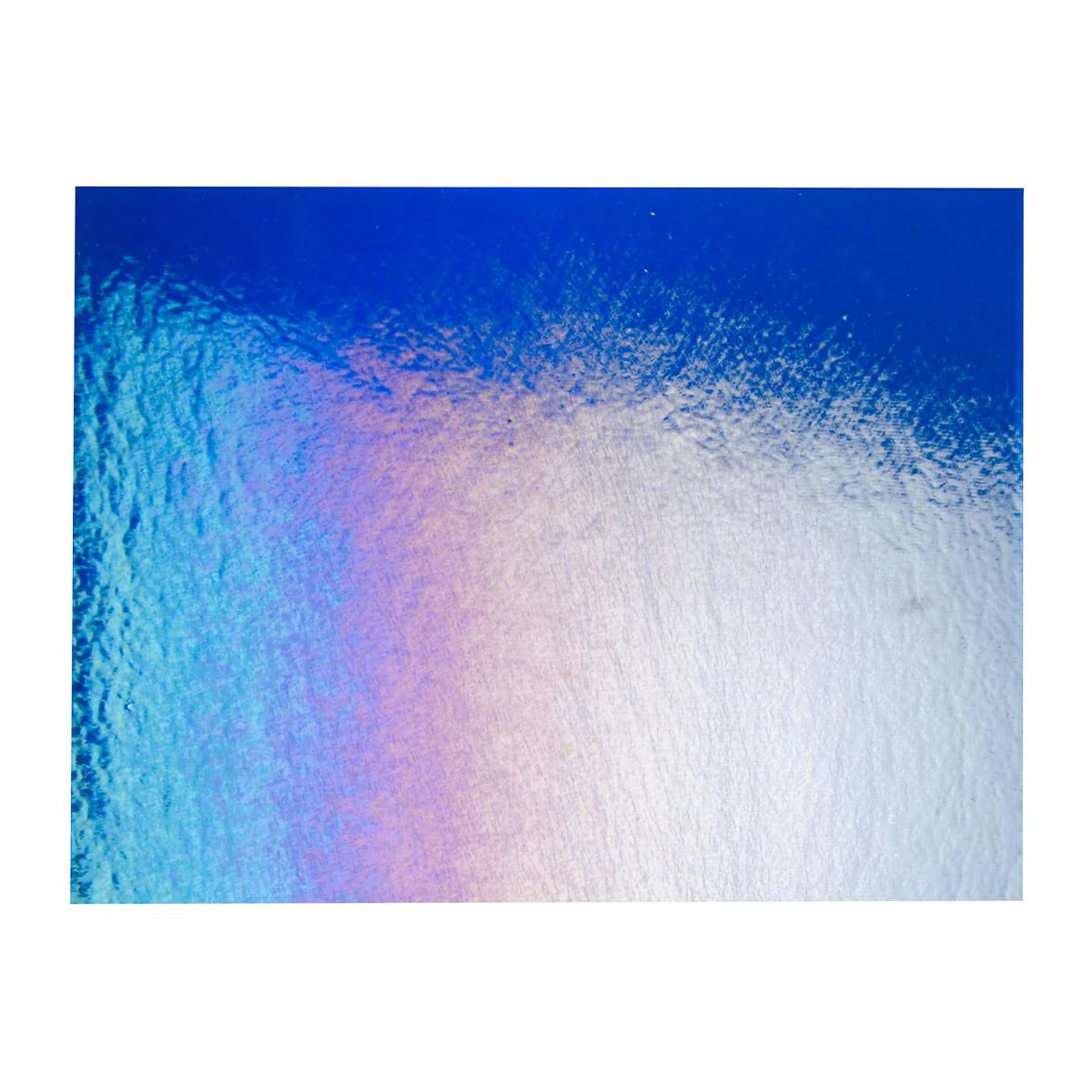 Caribbean Blue Transparent, Double-rolled, Iridescent, rainbow, 3 mm, Fusible - Image 3