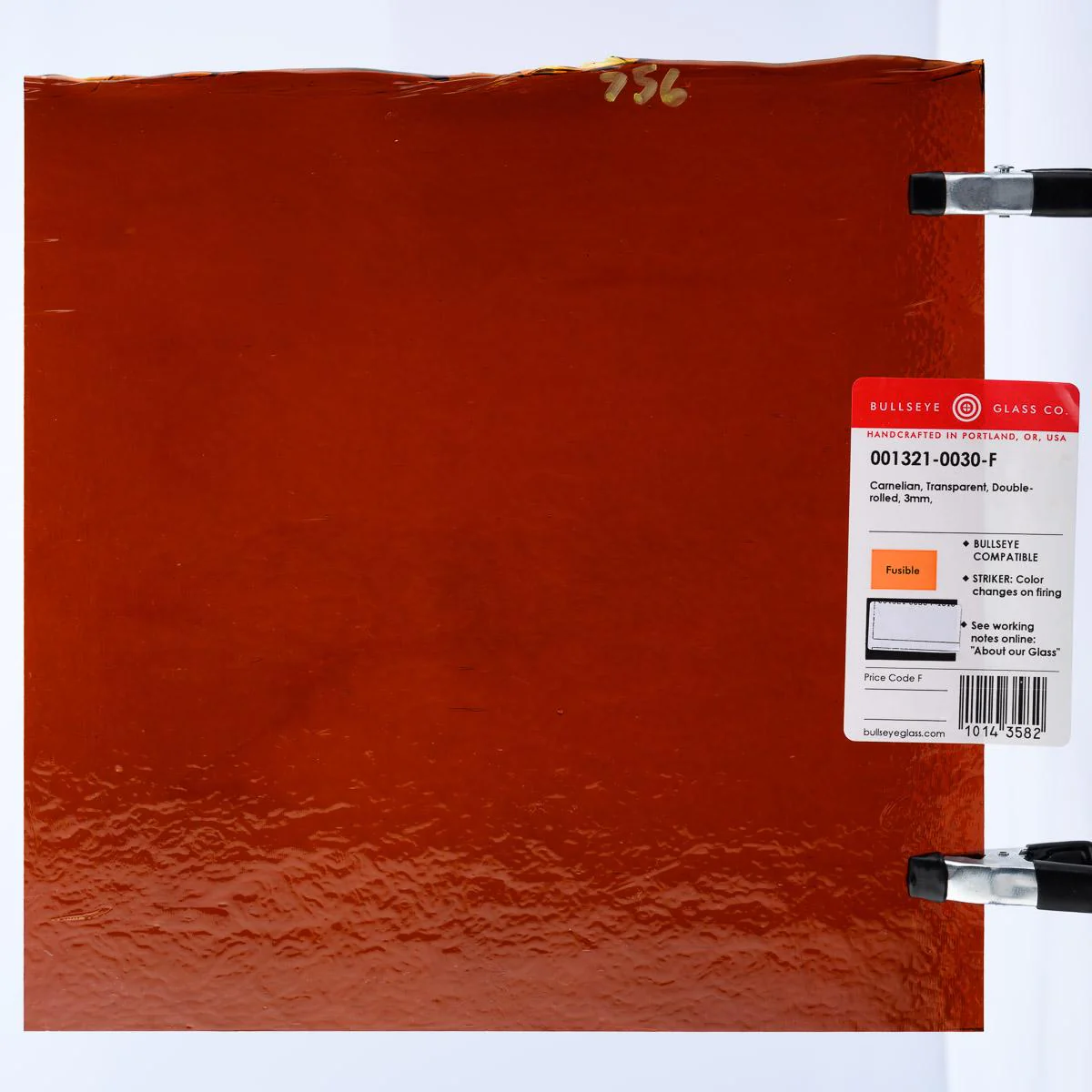 Carnelian Transparent, Double-rolled, 3 mm, Fusible - Image 3
