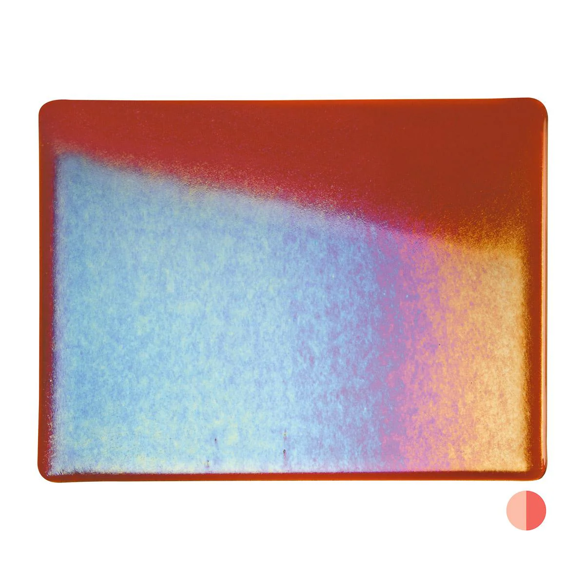 Carnelian Transparent, Double-rolled, Iridescent, rainbow, 3 mm, Fusible - Image 2
