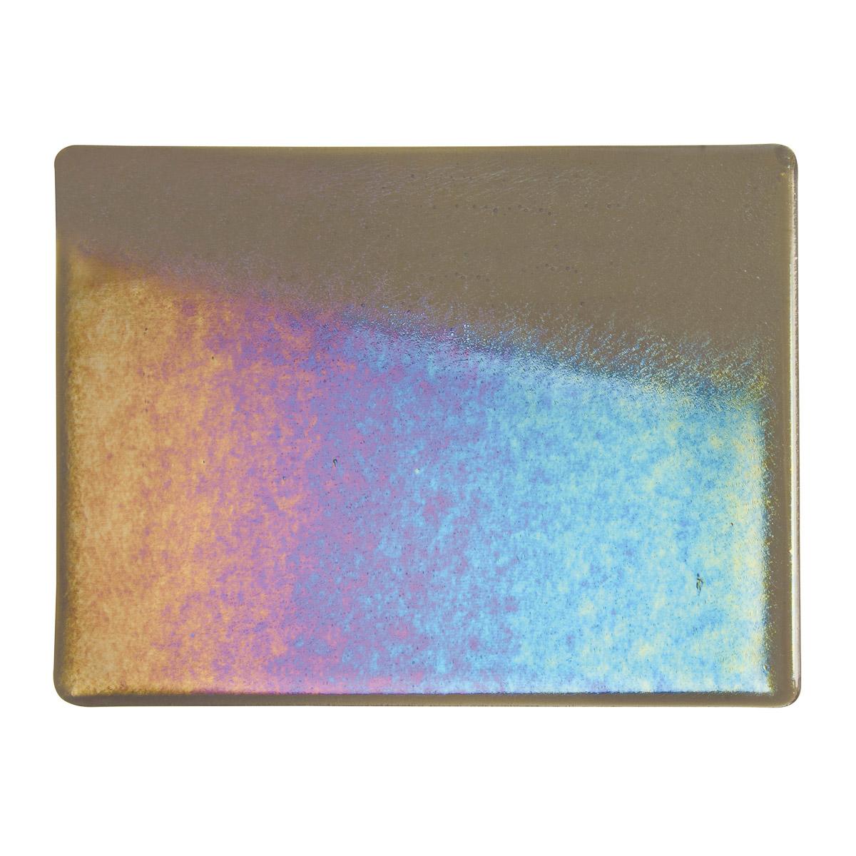 Charcoal Gray Transparent, Double-rolled, Iridescent, rainbow, 3 mm, Fusible - Image 2