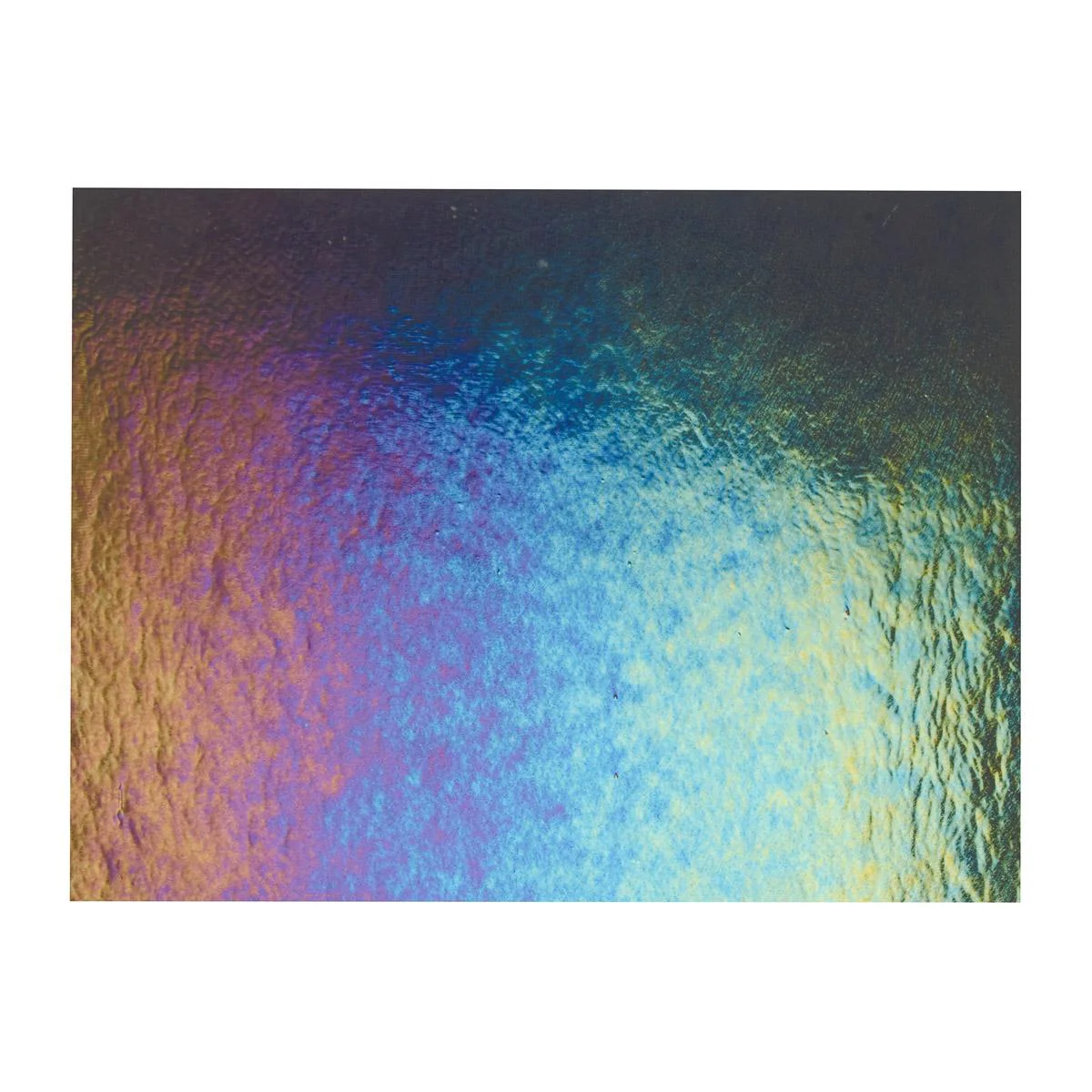 Charcoal Gray Transparent, Double-rolled, Iridescent, rainbow, 3 mm, Fusible - Image 3