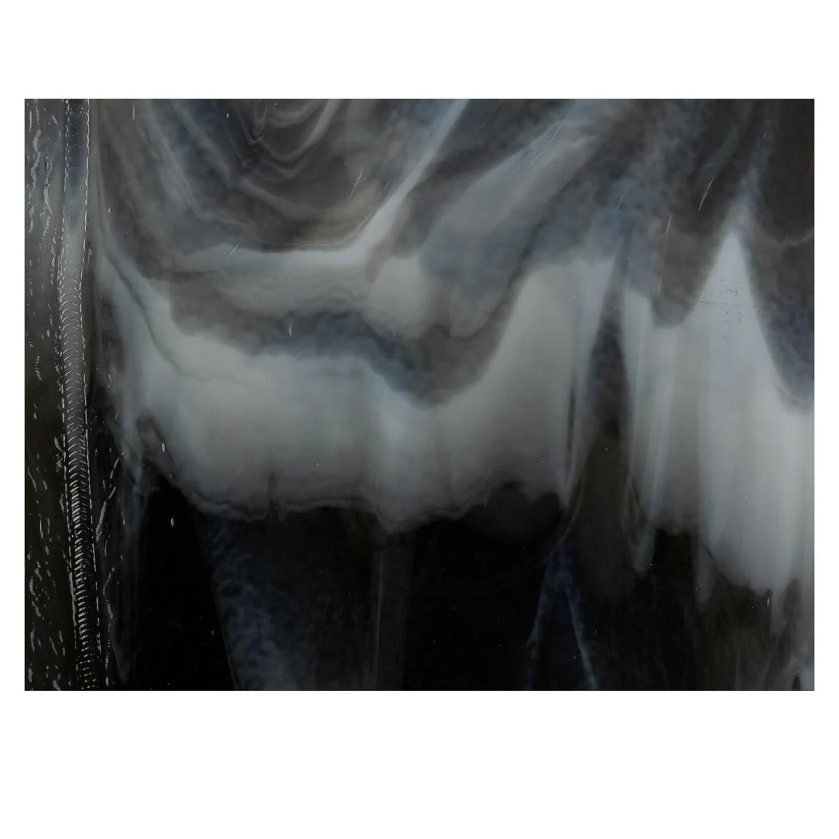 Charcoal Gray, White 2-Color Mix, Double-rolled, 3 mm, Fusible - Image 3