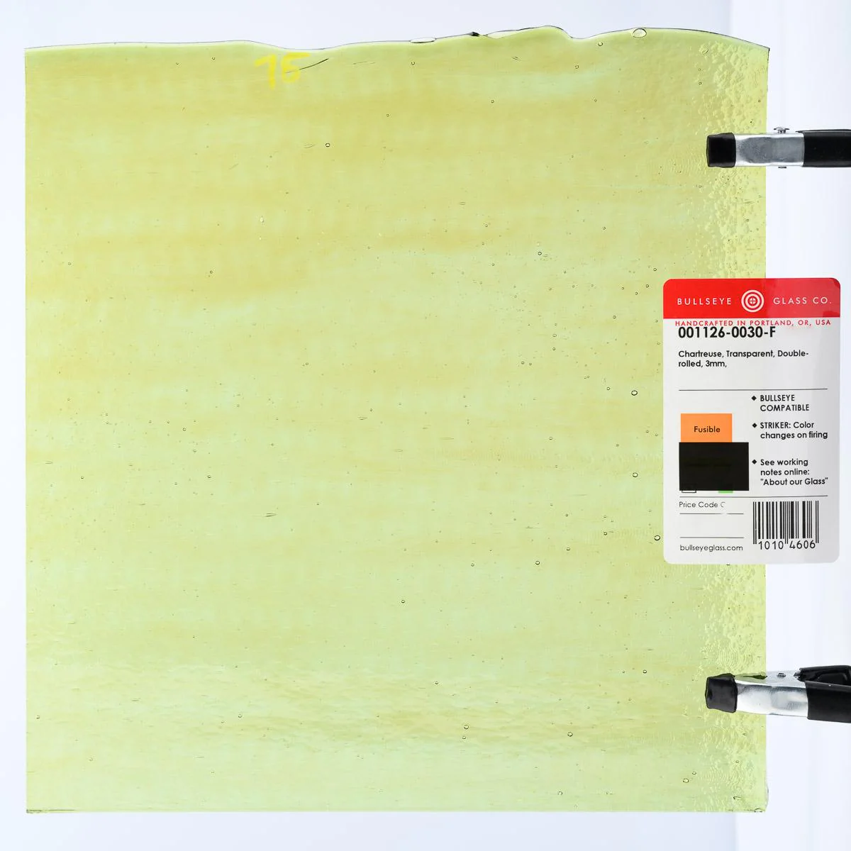 Chartreuse Transparent, Double-rolled, 3 mm, Fusible - Image 3