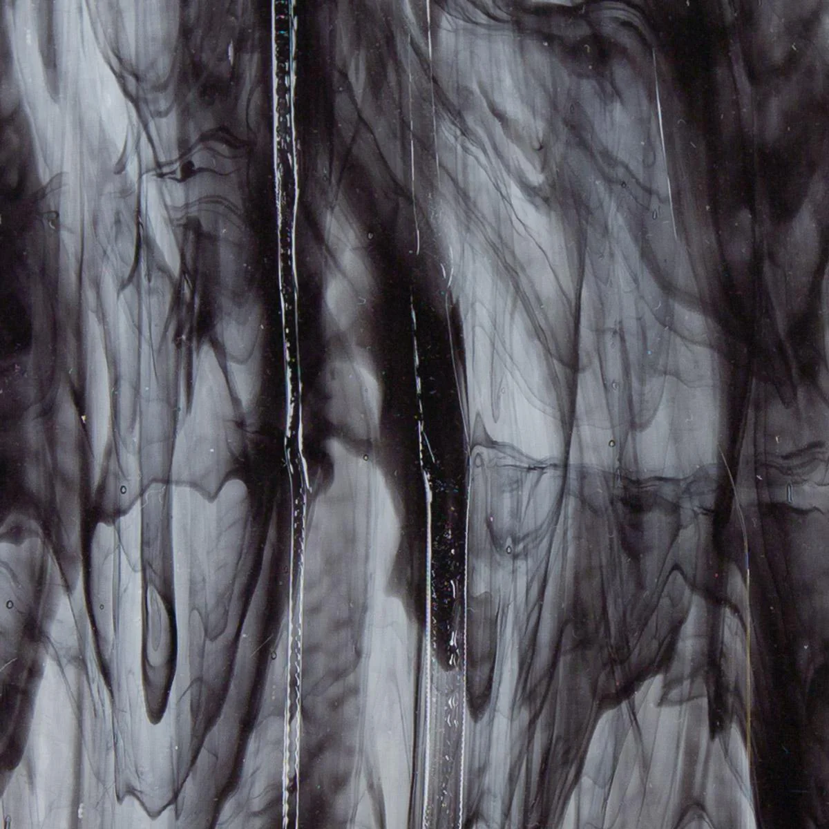 Clear, Black 2-Color Mix, Double-rolled, 3 mm, Color Sample, 2 x 2 in.