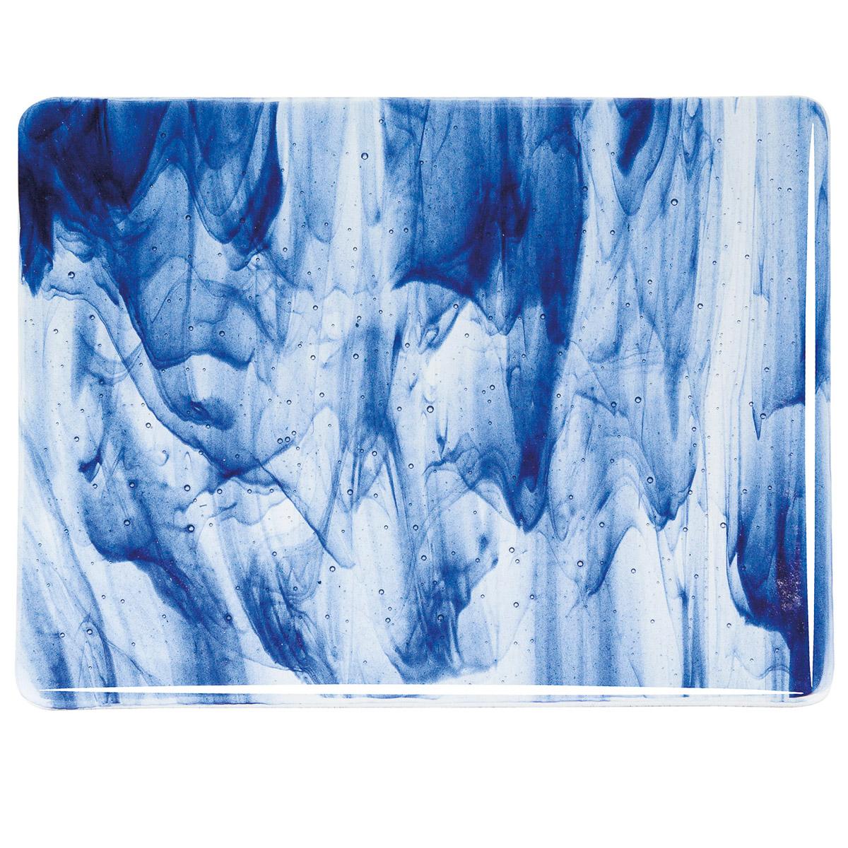 Clear, Blue Aventurine 2-Color Mix, Double-rolled, 3 mm, Fusible - Image 2