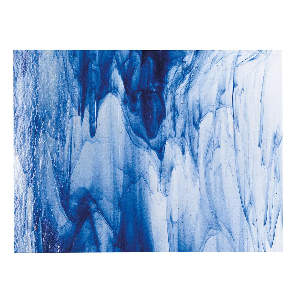 Clear, Blue Aventurine 2-Color Mix, Double-rolled, 3 mm, Fusible - Image 3