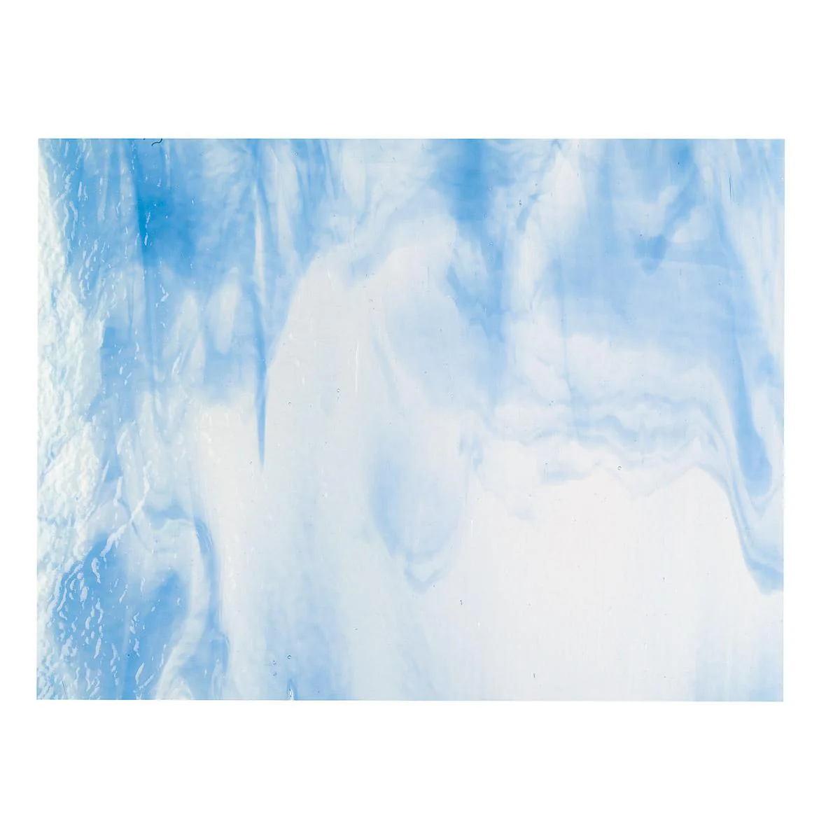 Clear, Egyptian Blue Opal 2-Color Mix, Double-rolled, 3 mm, Fusible - Image 3