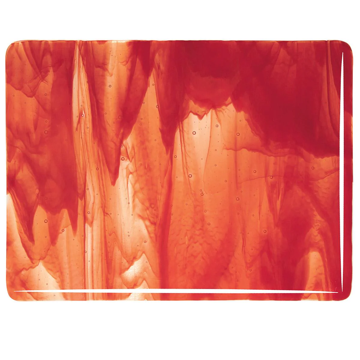 Clear, Red Opal 2-Color Mix, Double-rolled, 3 mm, Fusible - Image 2