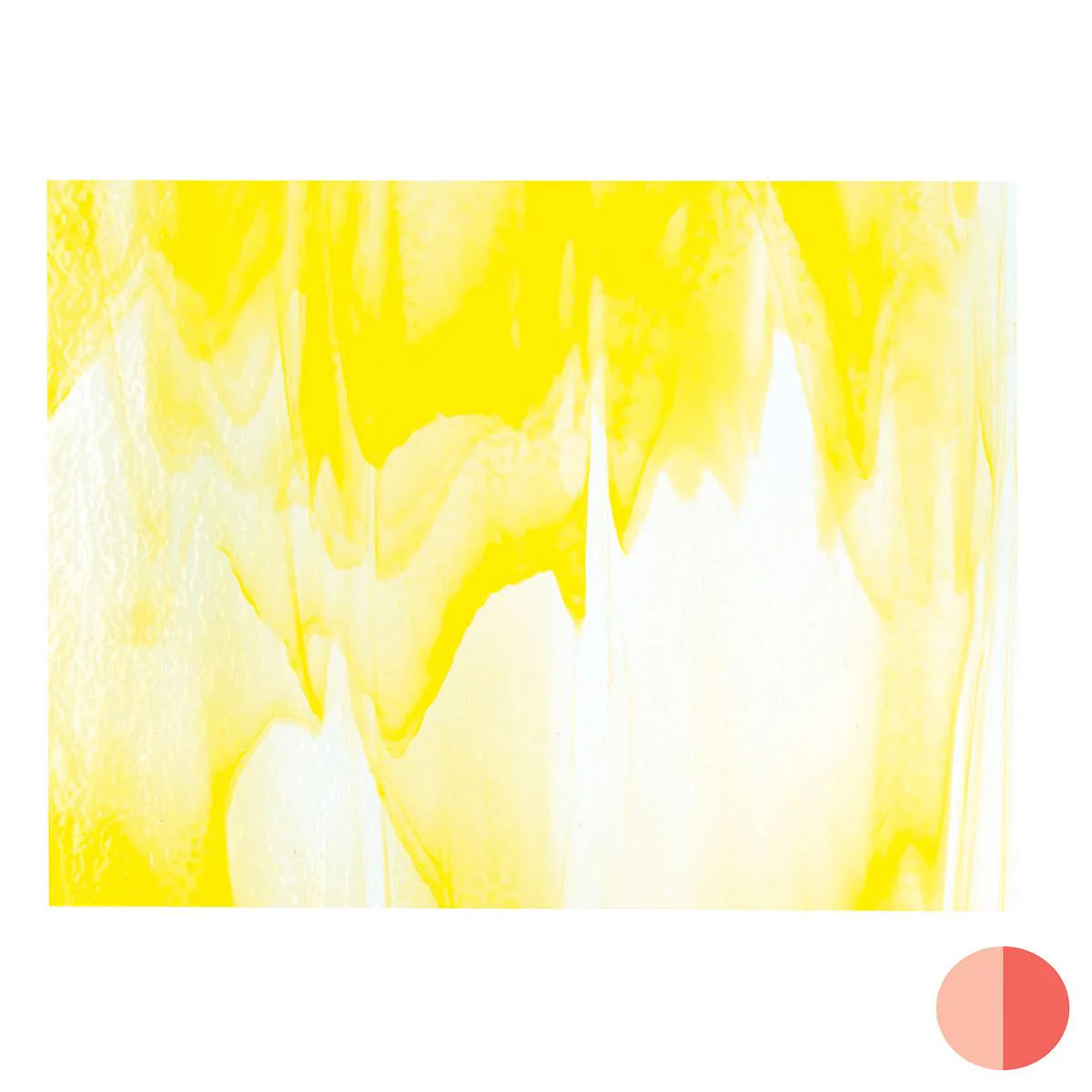 Clear, Sunflower Yellow Opal 2-Color Mix, Double-rolled, 3 mm, Fusible - Image 3