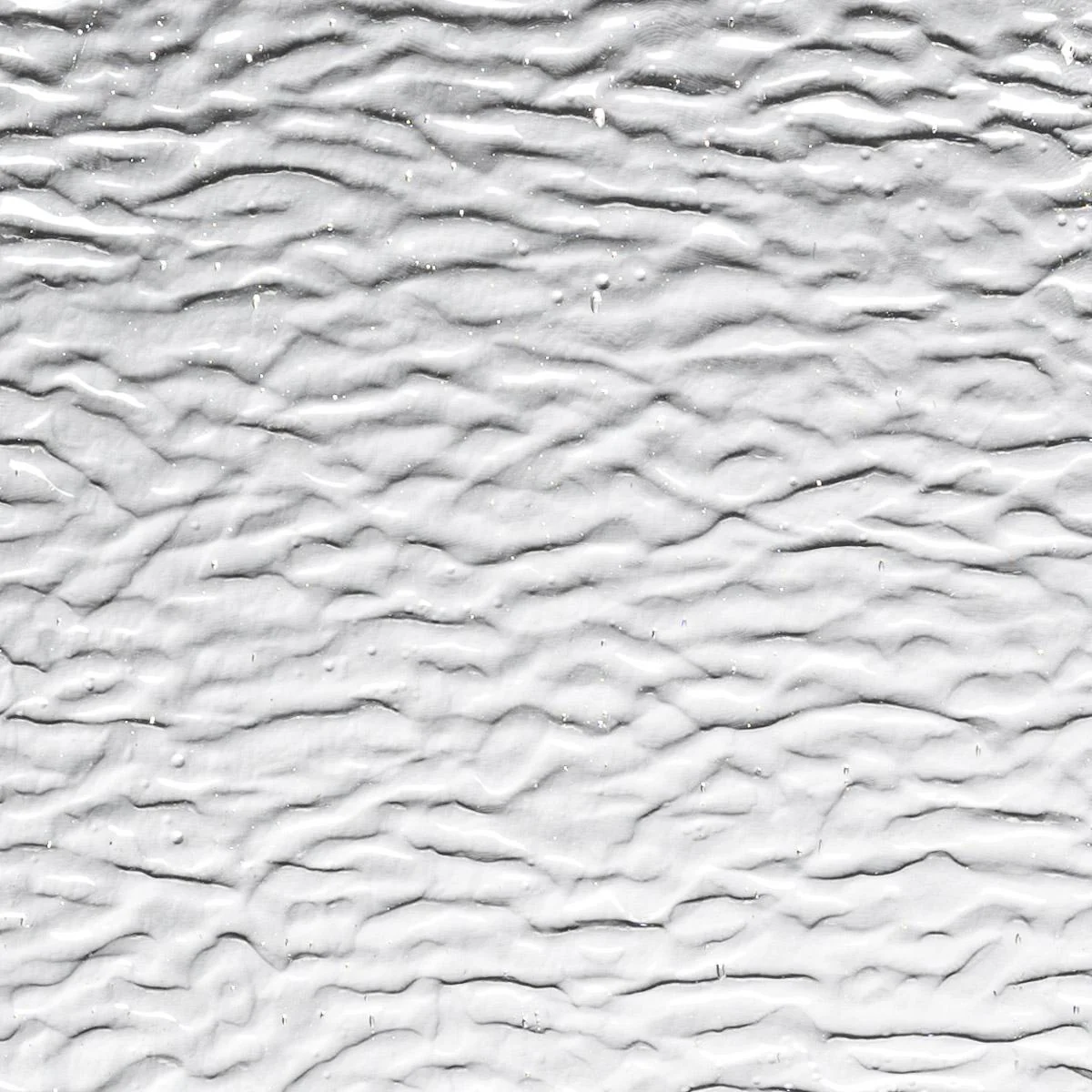 Clear Transparent, Ripple, 3 mm, Fusible