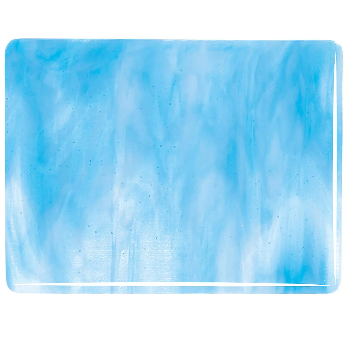 Clear, Turquoise Blue, White 3+ Color Mix, Double-rolled, 3 mm, Fusible - Image 2