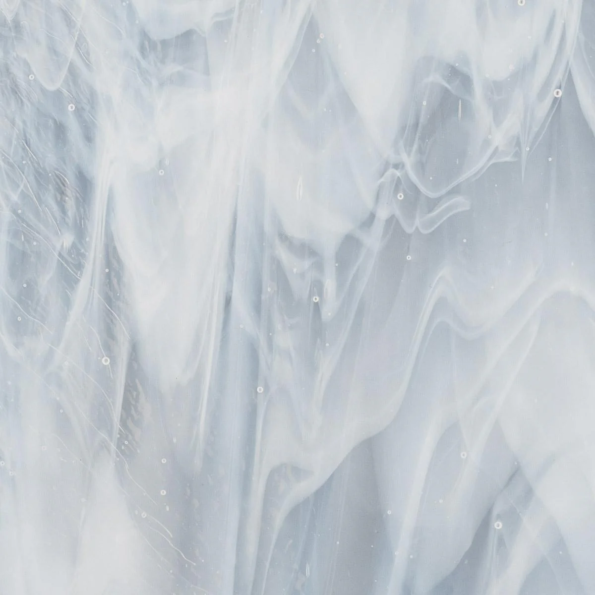 Clear, White 2-Color Mix, Single-rolled, 3 mm, Color Sample, 2 x 2 in.