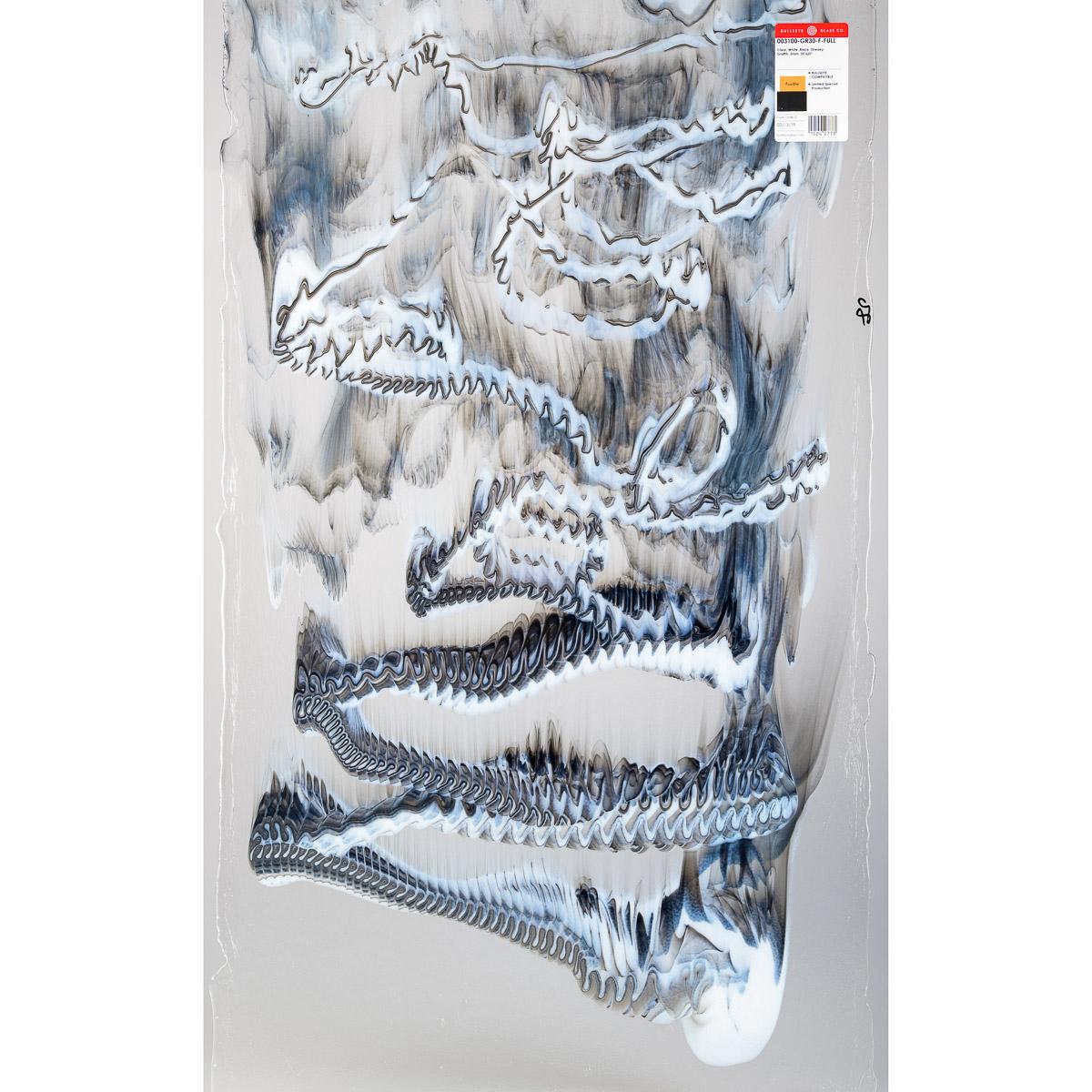 Clear, White, Black 3+ Color Mix, Graffiti, 3 mm, Fusible - Image 5