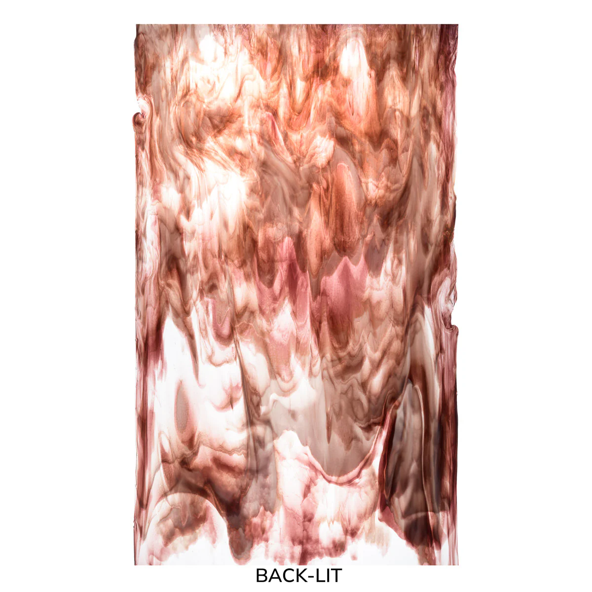 Clear Transparent, White Opalescent, Deep Plum Transparent, 3+ Color Mix, Double-rolled, 3 mm, Fusible - Image 2