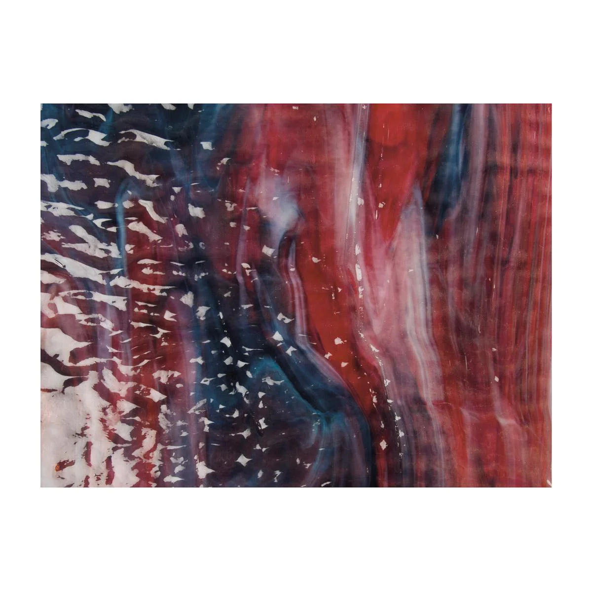 Cranberry Pink, Azure Blue, White 3+ Color Mix, Ripple, 3 mm, Fusible - Image 2