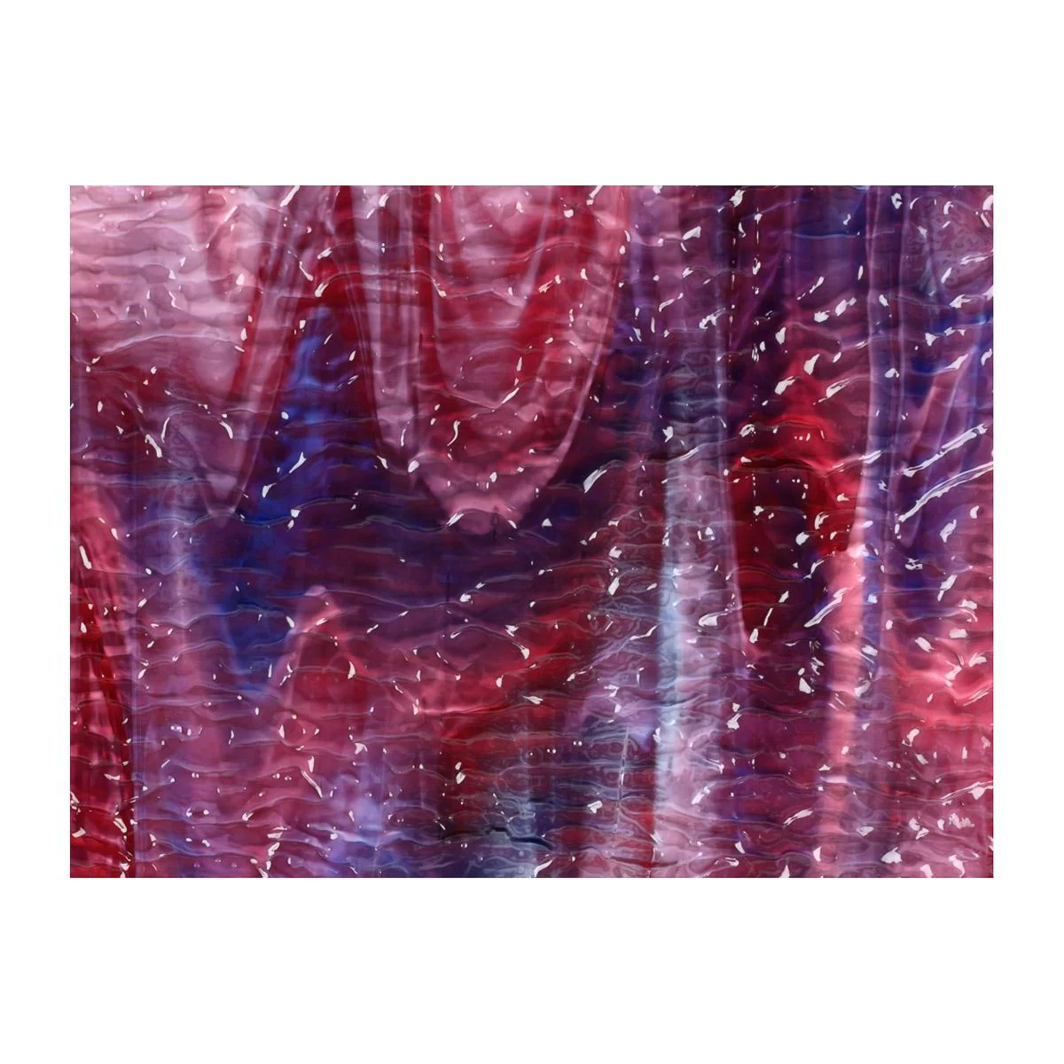 Cranberry Pink, Gold Purple, White 3+ Color Mix, Ripple, 3 mm, Fusible - Image 2