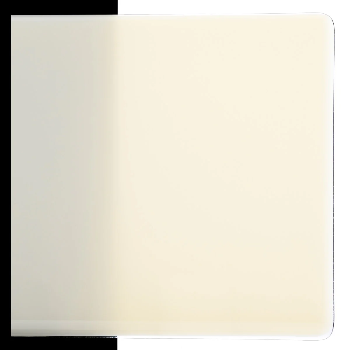 Cream Opalescent, Double-rolled, 3 mm, Color Sample, 2x2 in.