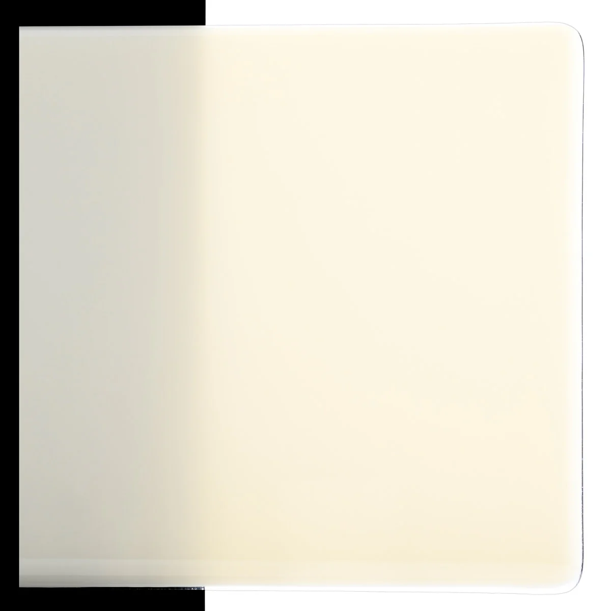 Cream Opalescent, Thin-rolled, 2 mm, Color Sample, 2x2 in.
