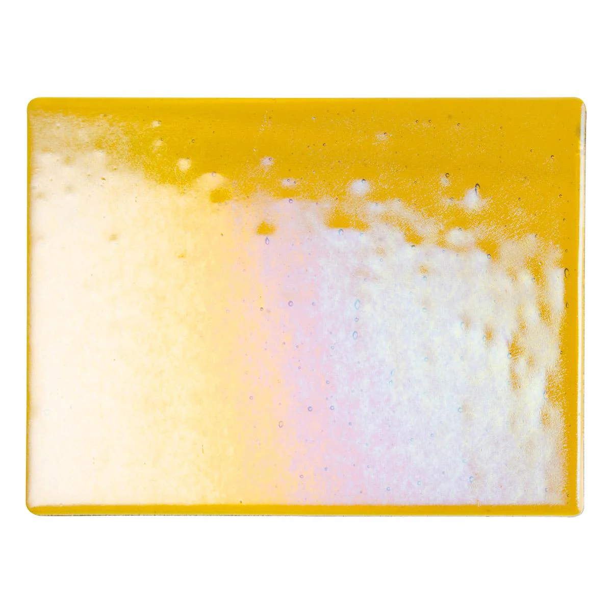 Dark Amber Transparent, Thin-rolled, Iridescent, rainbow, 2 mm, Fusible - Image 2