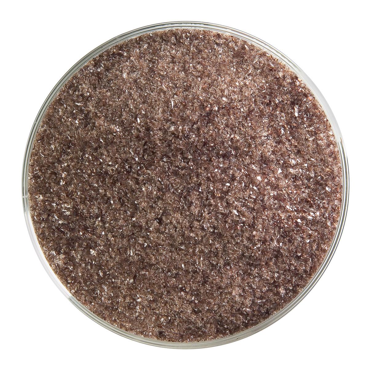 Dark Rose Brown Transparent, Fine Frit, Fusible - Image 2