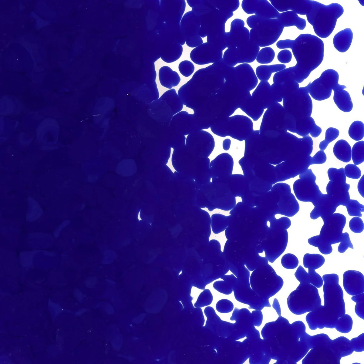 Deep Cobalt Blue Opalescent, Coarse Frit, Fusible