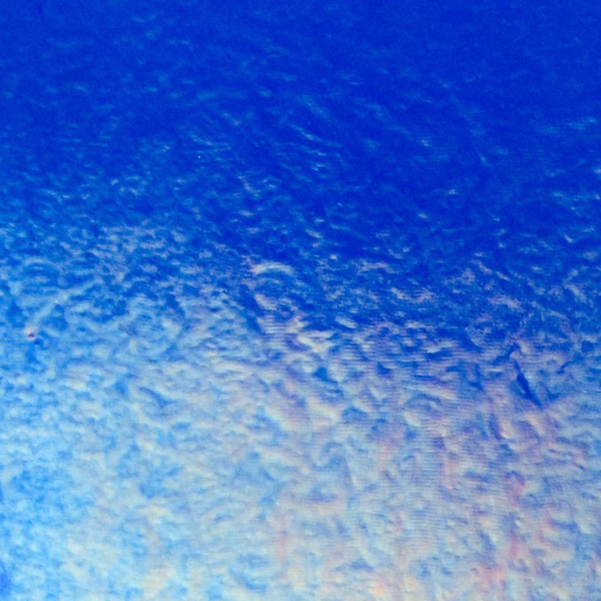 Deep Royal Blue Transparent, Thin-rolled, Iridescent, rainbow, 2 mm, Fusible