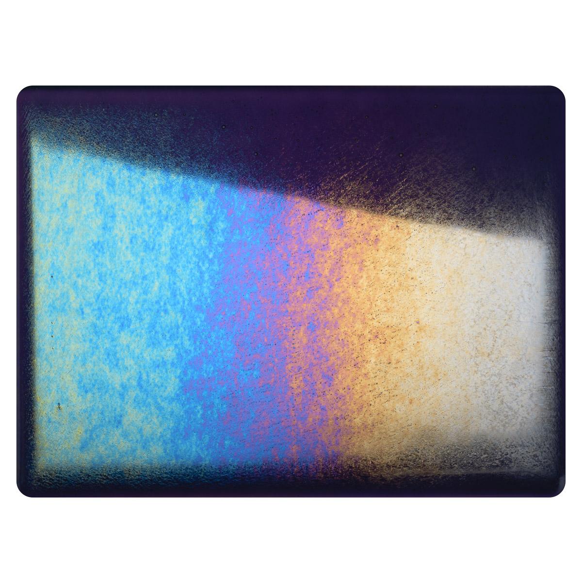 Deep Royal Purple Transparent, Thin-rolled, Iridescent, rainbow, 2 mm, Fusible - Image 2