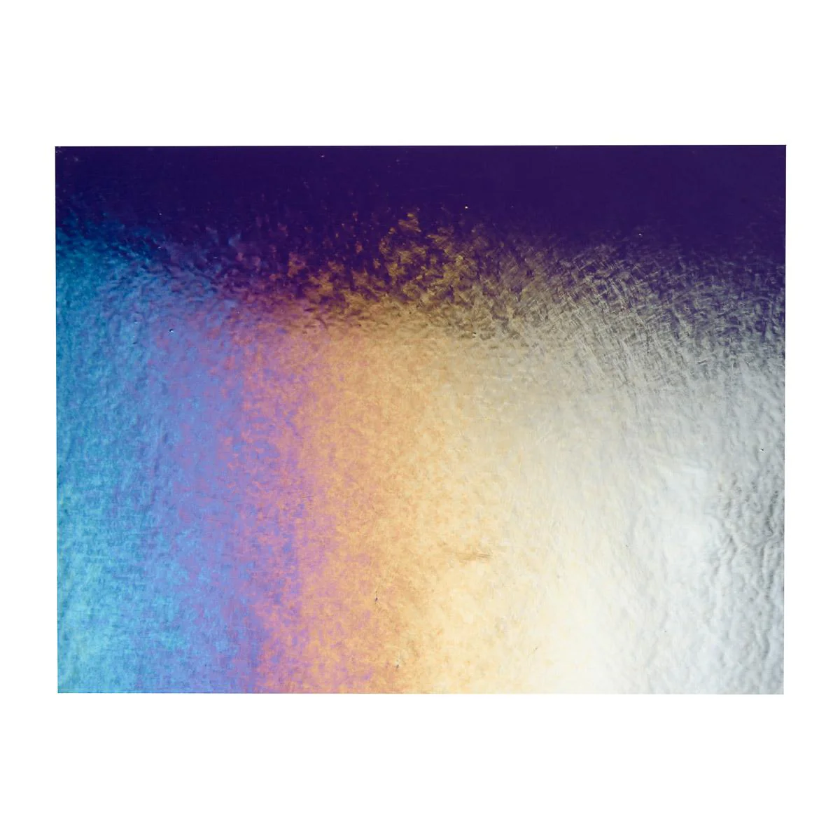 Deep Royal Purple Transparent, Thin-rolled, Iridescent, rainbow, 2 mm, Fusible - Image 3