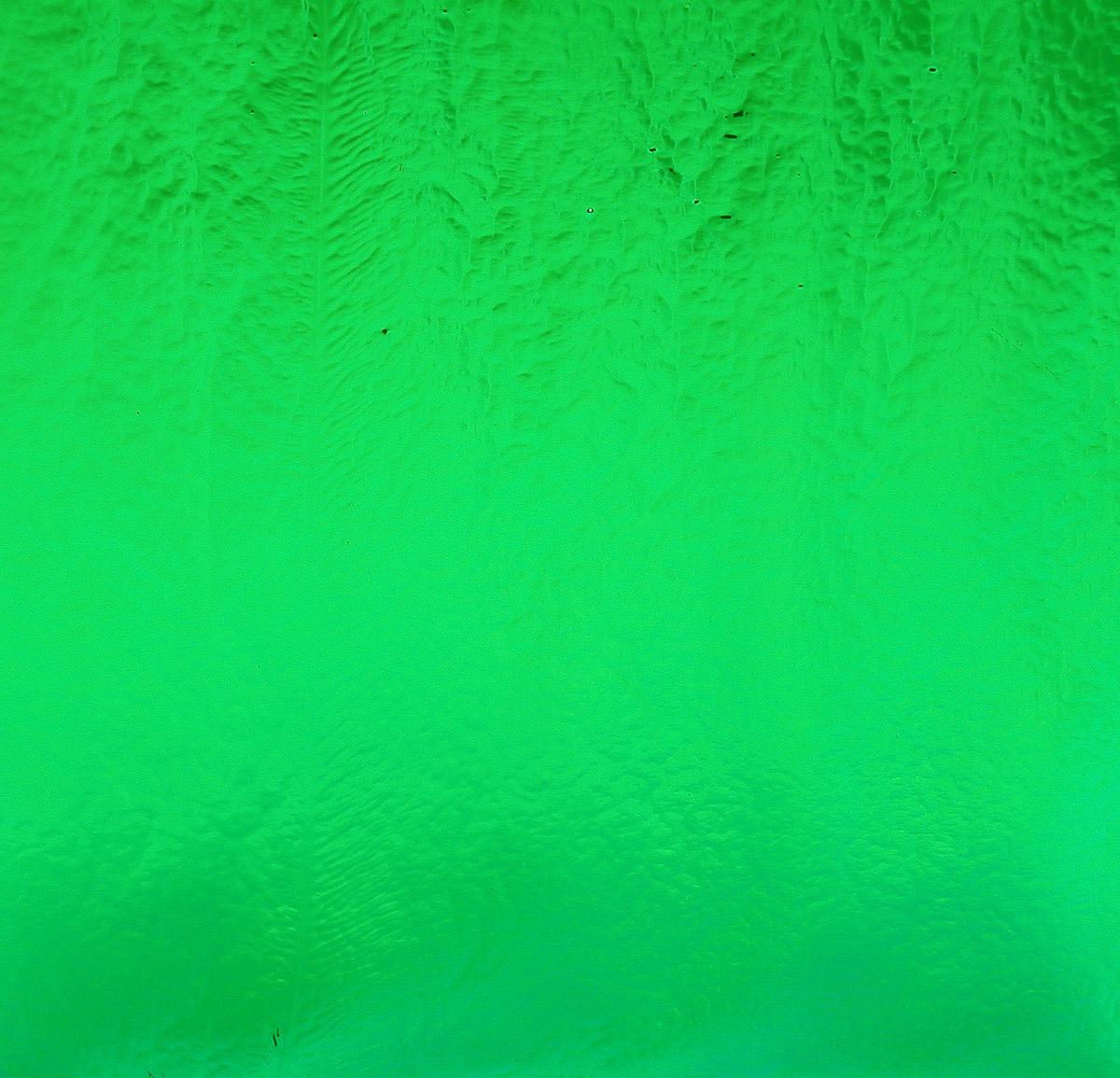 Dichro on Black, Emerald Opalescent, Thin-rolled, 2 mm, Fusible, 3 x 3 in.